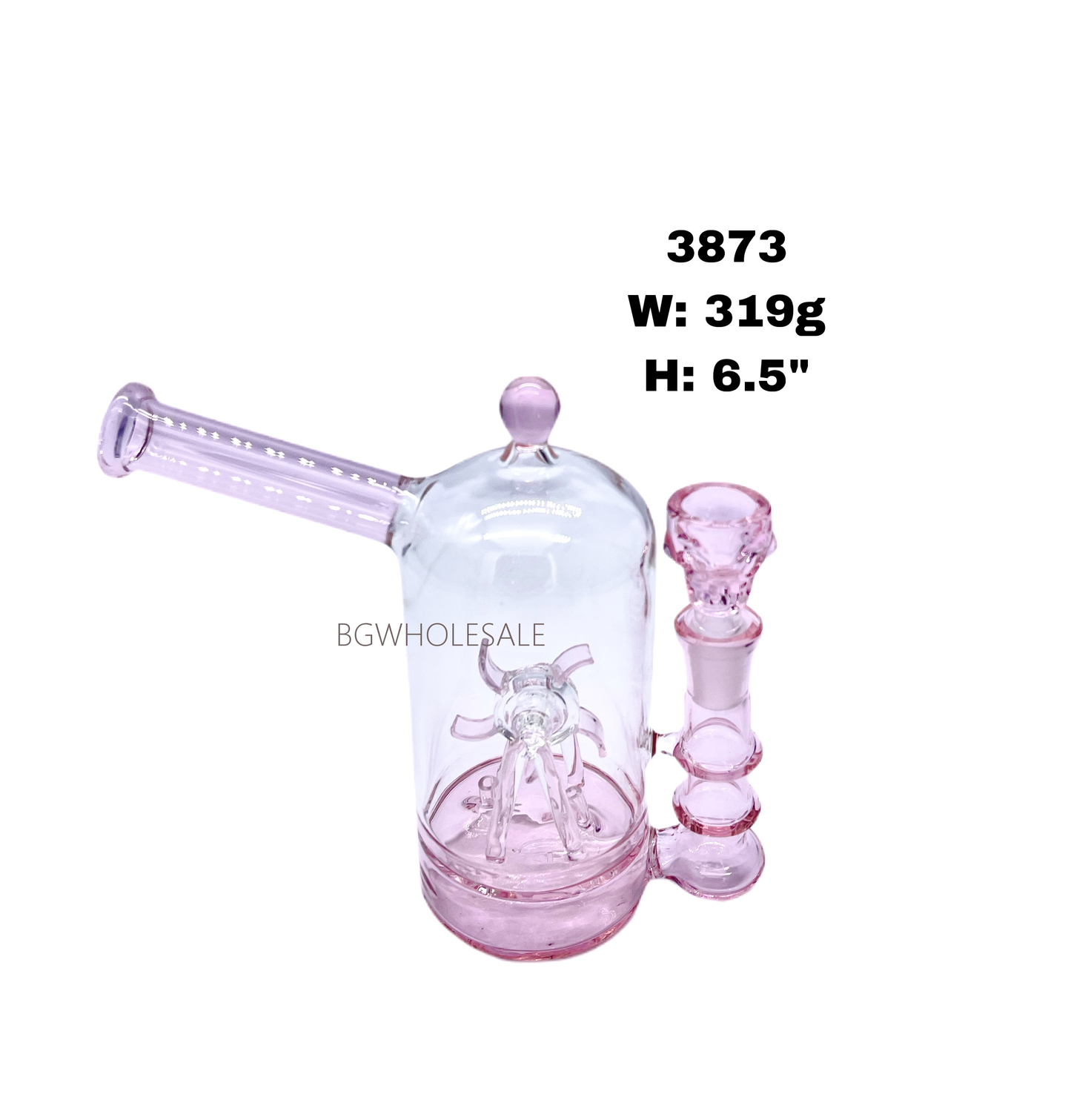 Glas Cloche Bong Water Pipe Turbine Perc