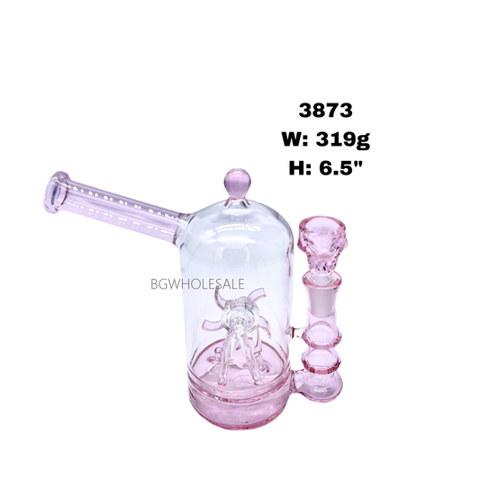 Glas Cloche Bong Water Pipe Turbine Perc