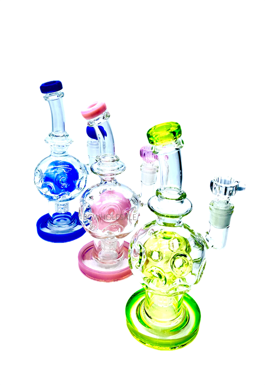 8.5" Swiss Perc Fab Egg Bong