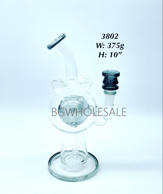 10" Glass Percolator Bong Water Pipe