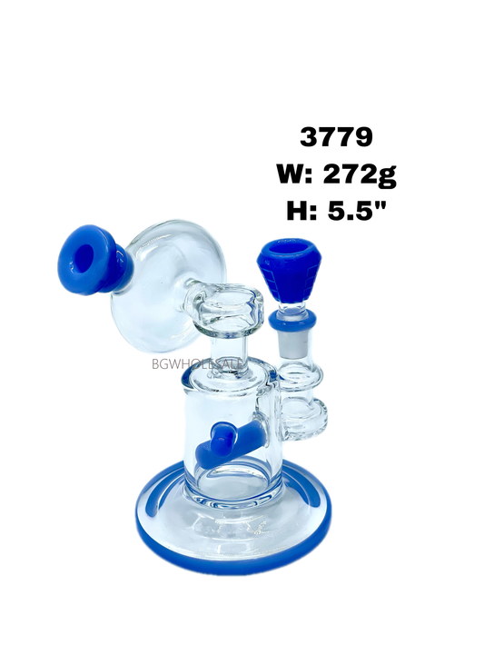 5.5" Inline Percolator Glass Water Pipe