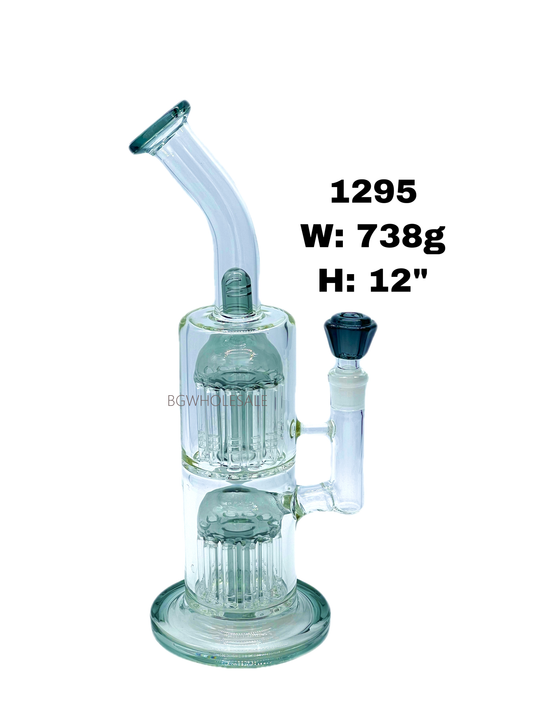 12" Dual Tree Arm Perc Bong