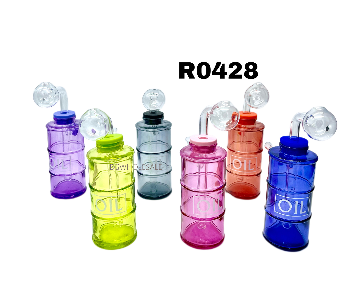 Oil Drum Glass Bubbler