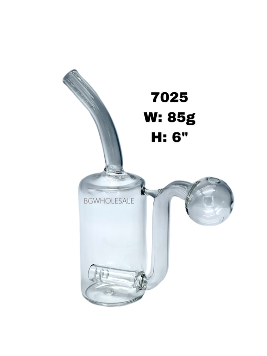 6" Cylinder Glass Bubbler