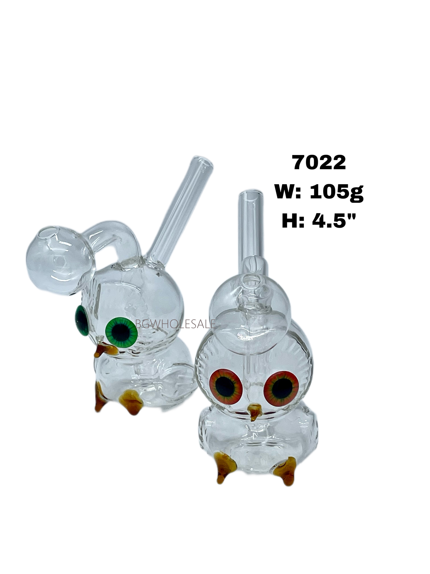 4.5" Small Owl Glass Bubbler