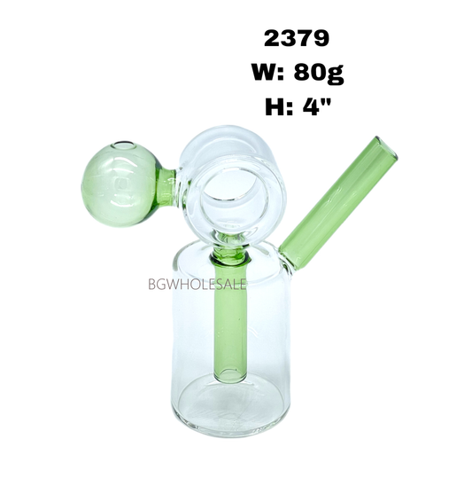 4" Roller Cylinder Glass Bubbler