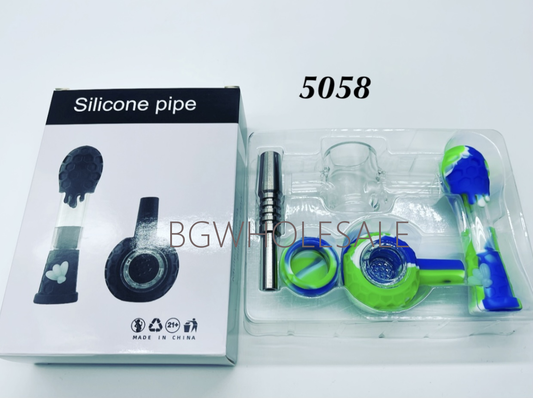 Detachable Silicone Hand Pipes Kit