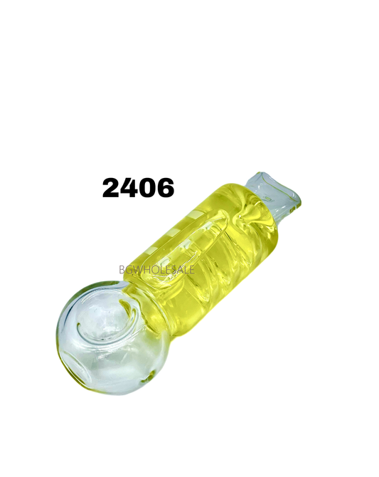 Freezable Glass Hand Pipes with Colorful Glycerine