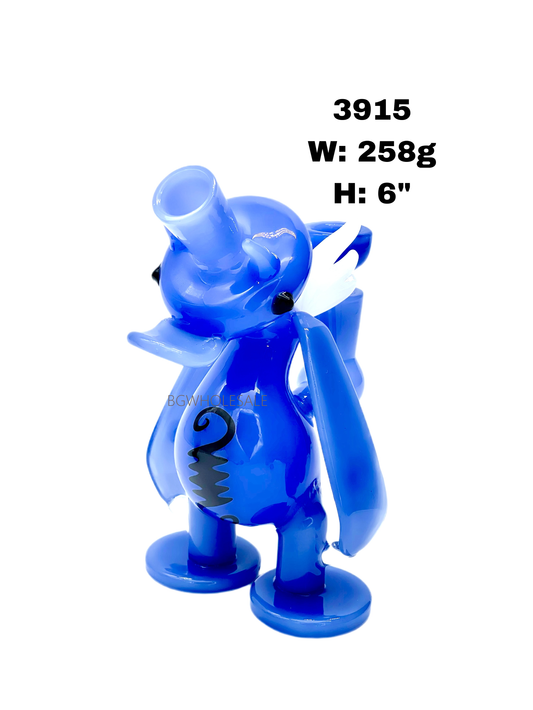 6" Duck Glass Water Pipe