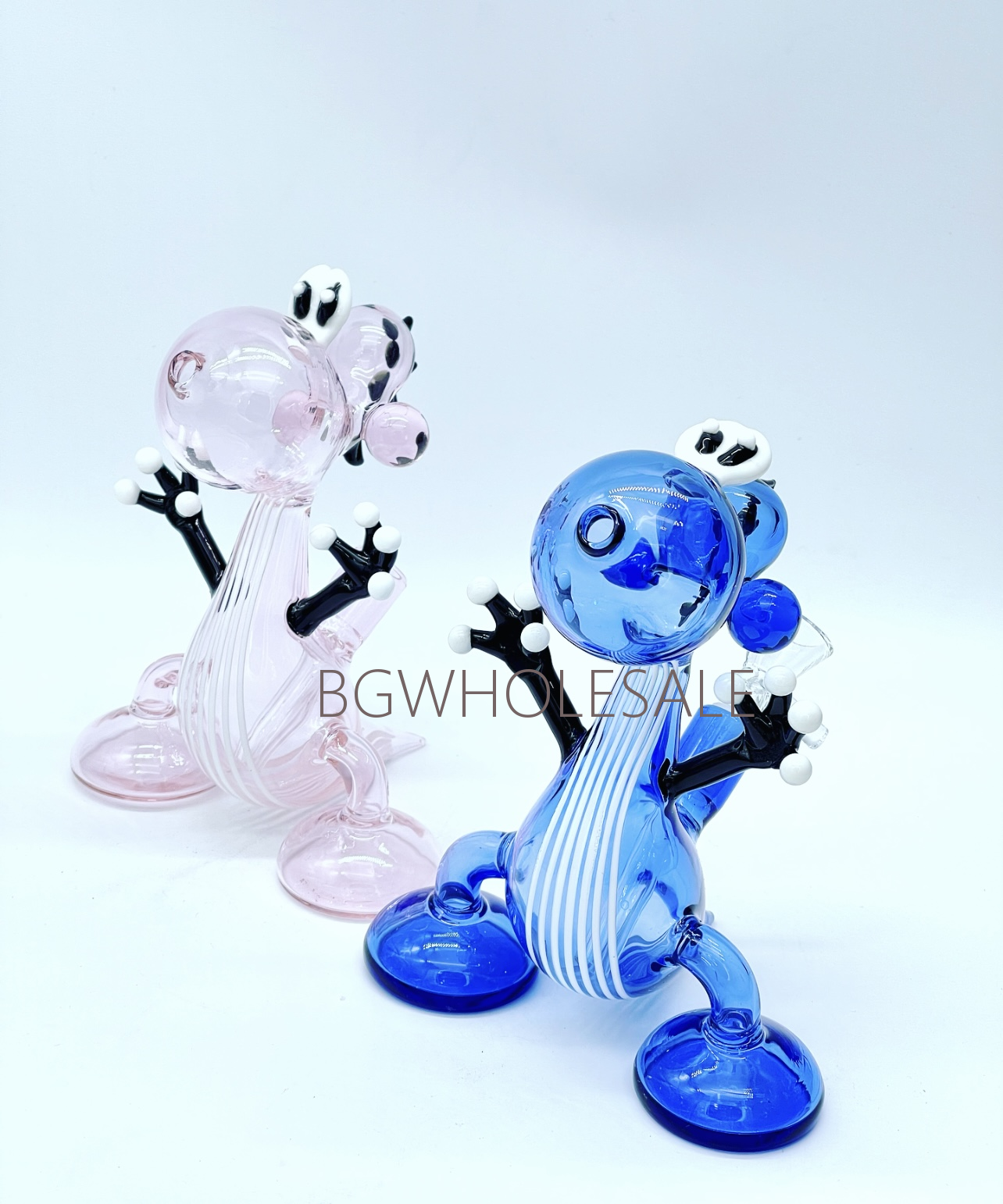 Baby Dinosaur Glass Bong Water Pipe 7"
