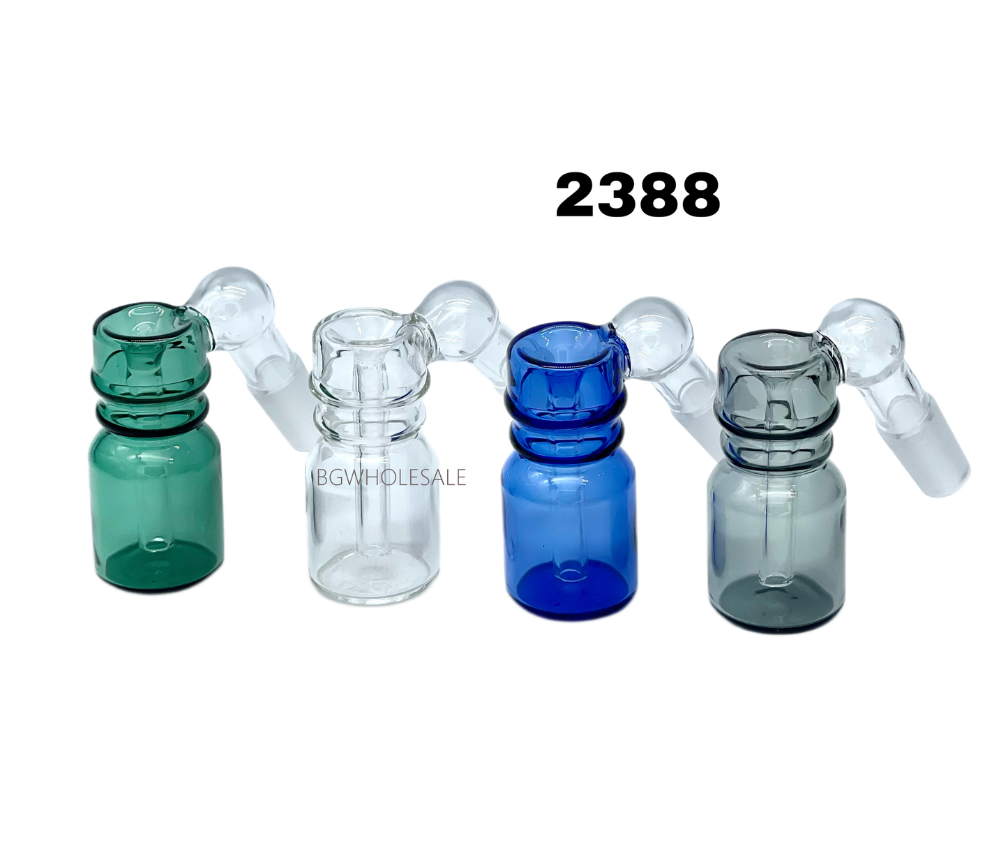 45 Degree Glass Ash Catcher 14mm Male Joint