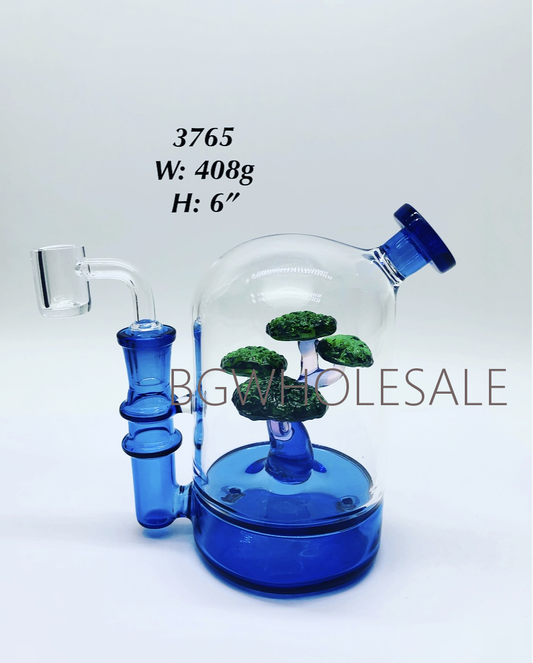 Bonsai Cloche Glass Dab Rig 6"