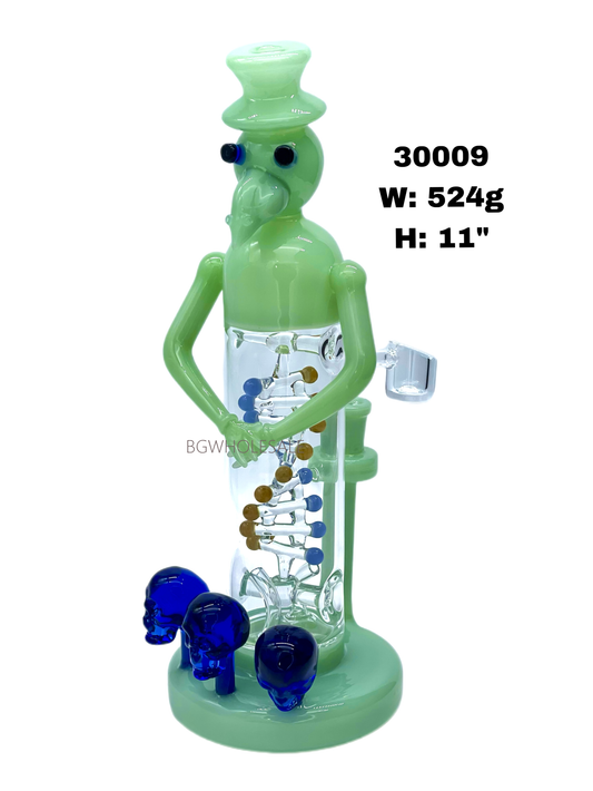 11" Mr.Bird Glass Dad Rig with Rotating DNA Perc