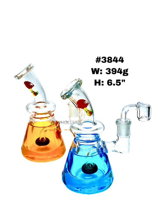 6.5" Freezable Glass Beaker Dab Rig w/Shower Head Perc