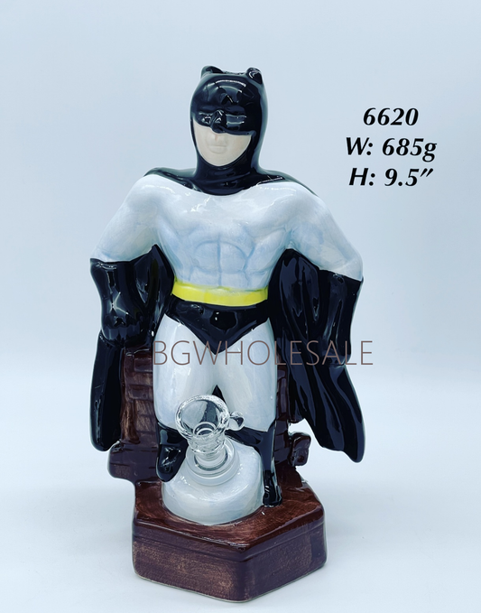 Bat Man Ceramic Water Pipe 9.5"