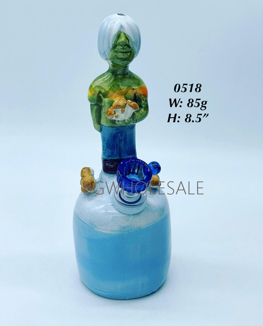 Mushroom Man Ceramic Water Pipe
