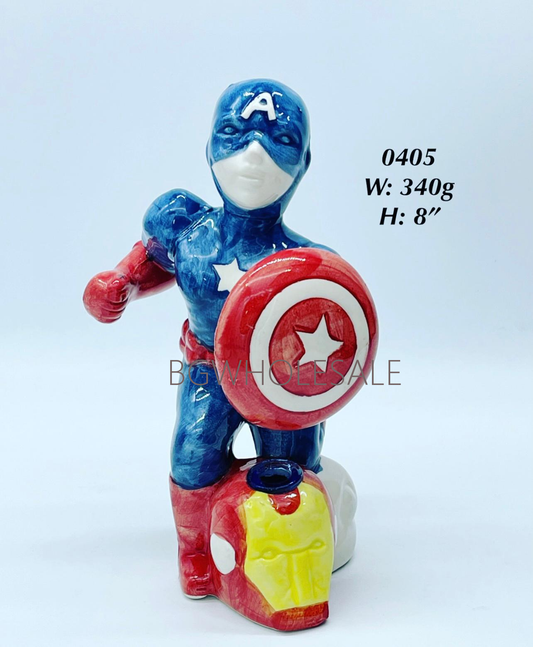 Captain America Ceramic Water Pipe