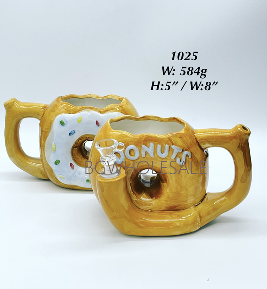 Ceramic Donuts Mug  Cup Hand Pipe 5"
