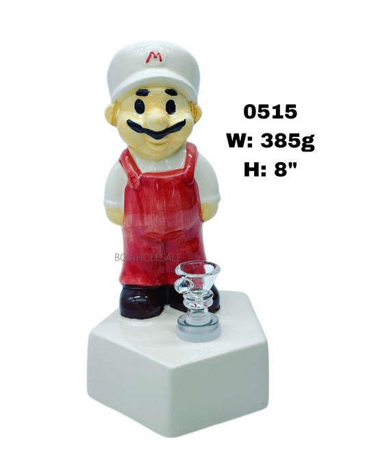 Podium Super Mario Ceramic Water Pipe 8"
