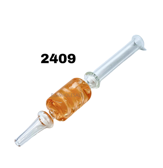 Glycerin Filled Glass Dab Straw