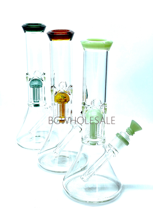 11.5" Tree Percolator Glass Beaker Water Pipe