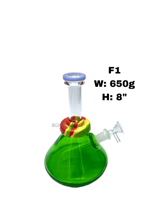 8" Glass Beaker Water Pipe Detachable mouthpiece