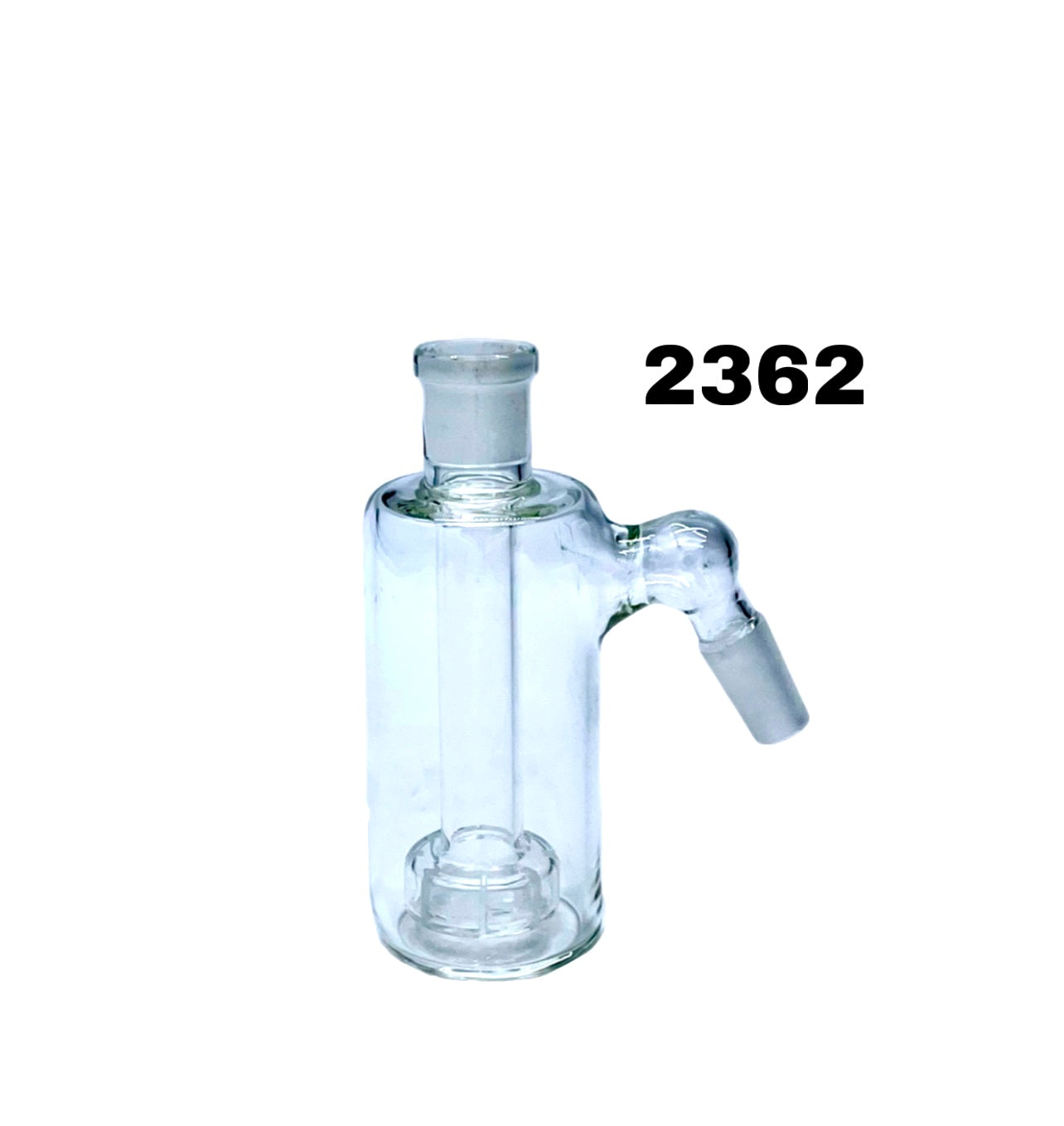 45 Degree Clear Glass Ash Catcher 14mm Male to 14mm Female