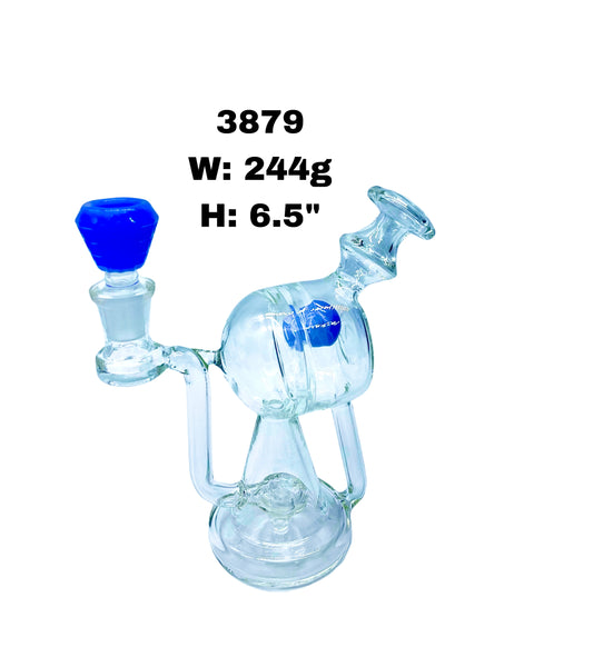 6.5" Recycler Glass Water Pipe